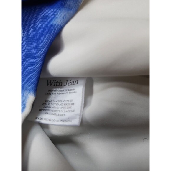 With Cindy Y2K Soft Girl Corset Womens Small Cream Floral Artsy Festival Mesh - Picture 10 of 10